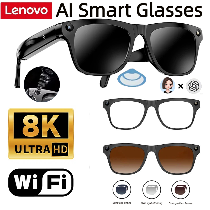Lenovo 32G Memory 800W 4K Came - Smart Glasses Lens 评论和价格