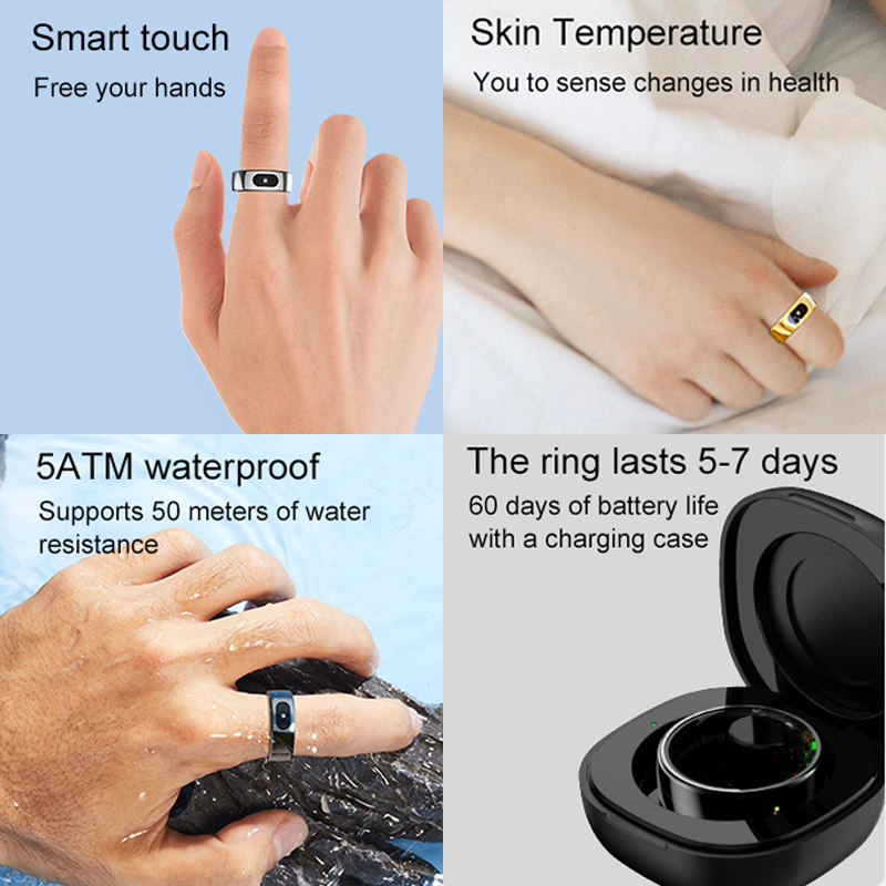R08 Smart Ring Men Women With  - Temperature Ring Skin 评论和价格