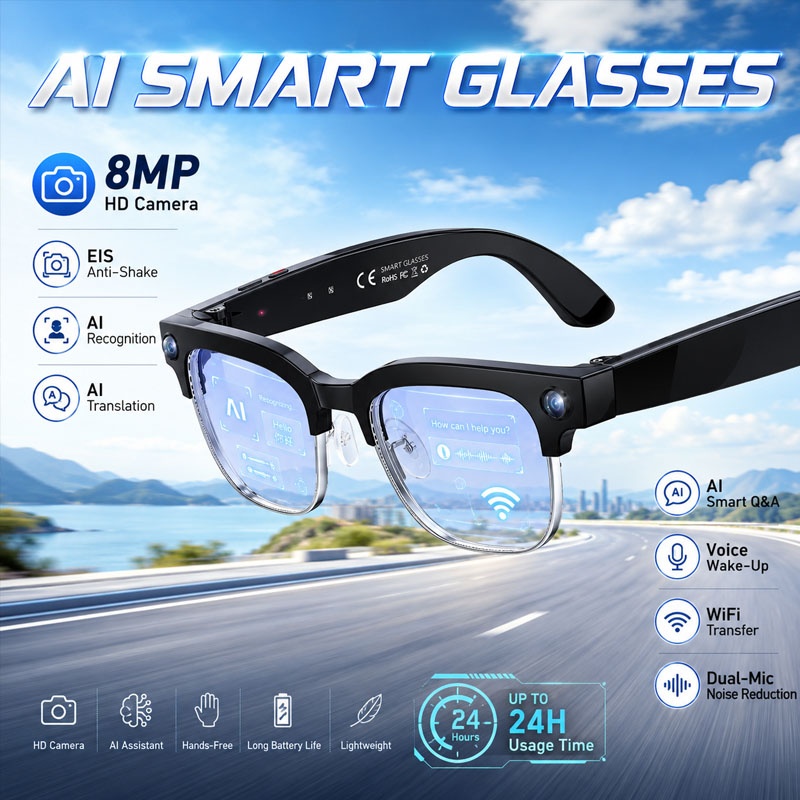 W630 HeyCyan AI Voice Wake-Up  - Smart Glasses Lens 评论和价格