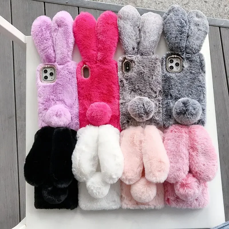 Plush Fur Rabbit Case For Real - Realme Note 50 评论和价格