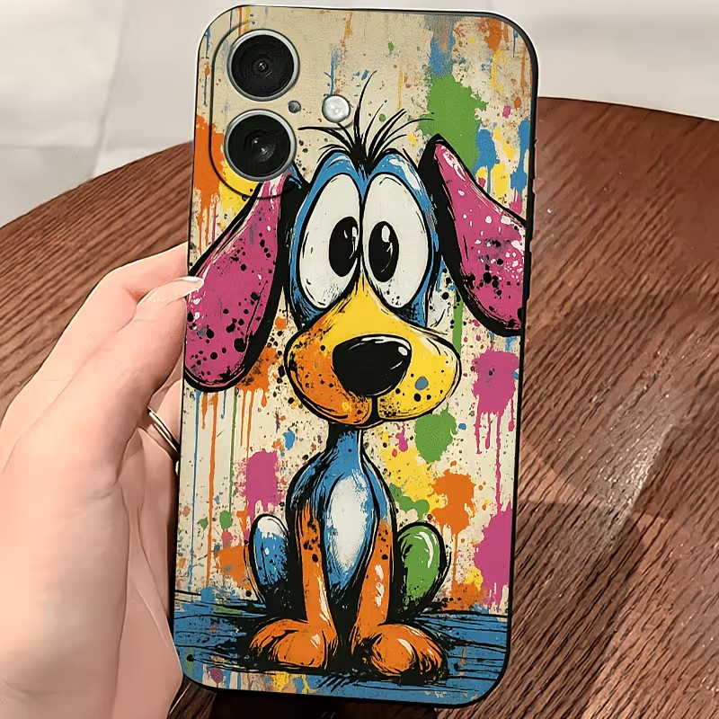Graffiti Colored Puppy TPU Pho - Apple Iphone 15 评论和价格
