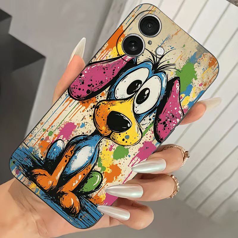 Graffiti Colored Puppy TPU Pho - Apple Iphone 15 评论和价格