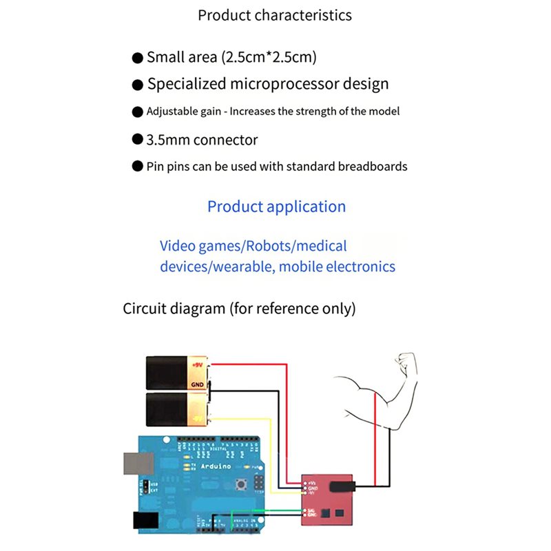 BTLIFE-5X Muscle Electrical Se - Muscle Sensor Emg 评论和价格