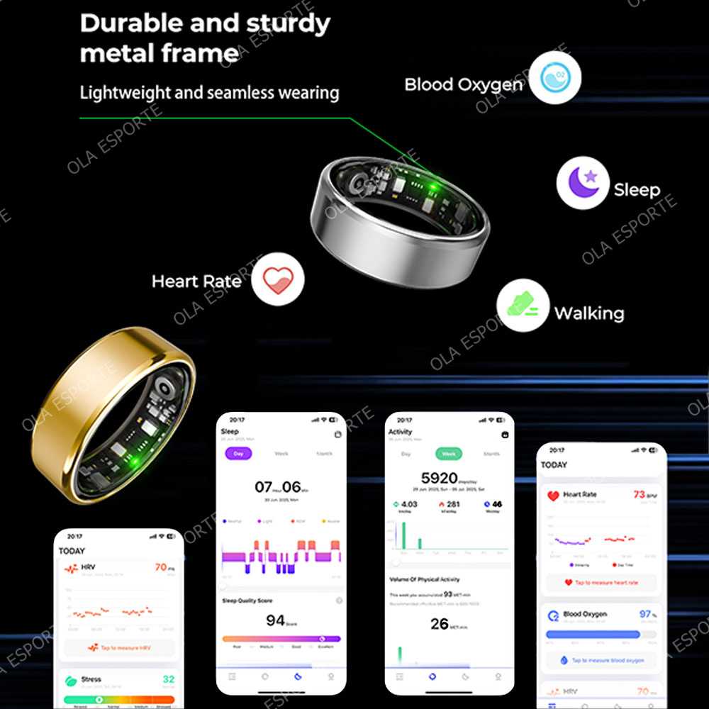R09 Smart Ring Men Women with  - Temperature Ring Skin 评论和价格