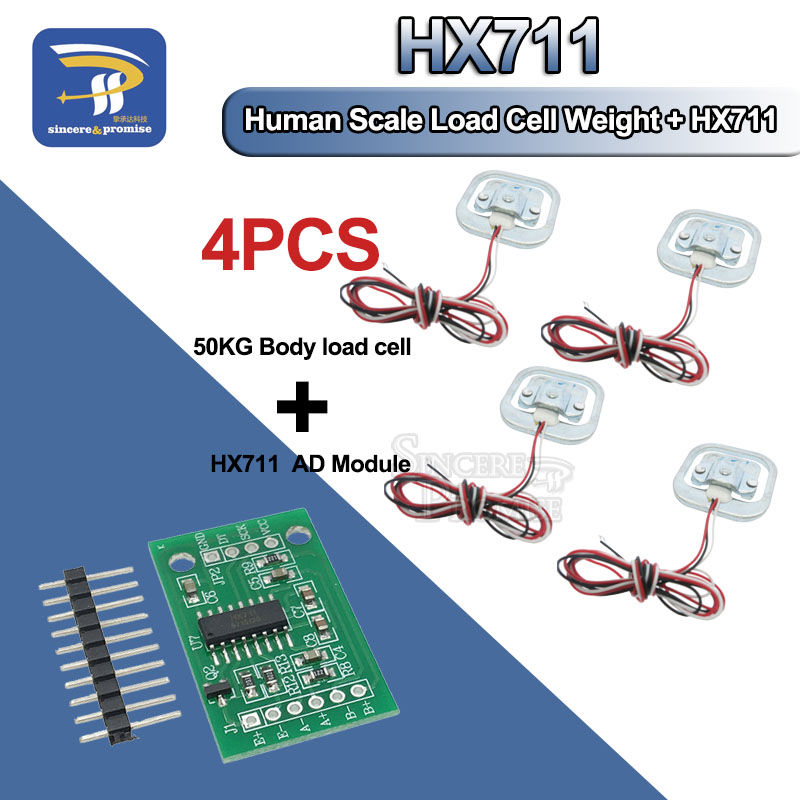 4Pcs 50kg Human Scale Load Cel - Muscle Sensor Emg 评论和价格