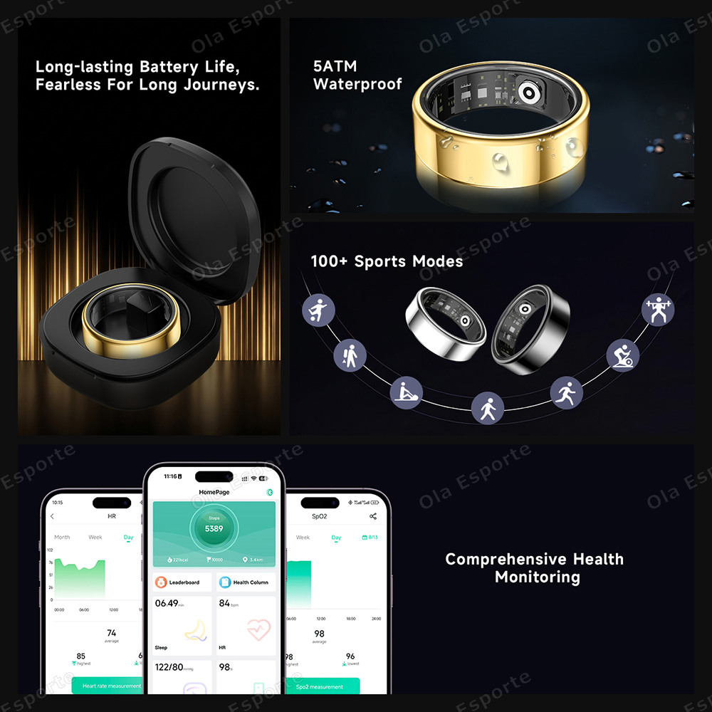 New R09 Smart Ring Men Women w - Temperature Ring Skin 评论和价格